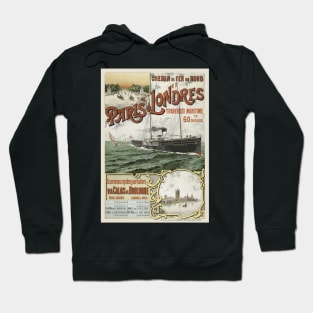 Paris to London Vintage Poster 1890 Hoodie